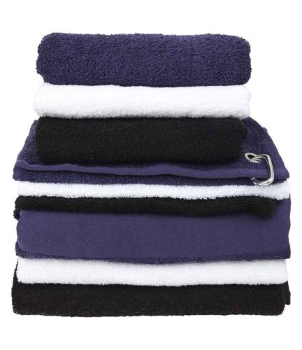 Towel City Printable Border Golf Towel - NAV - ONE